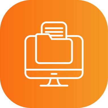 bilgisayar simgesi vektör illüstrasyonu