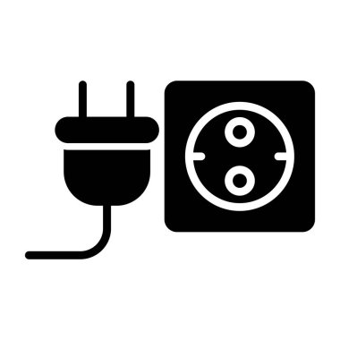 araba pil vektör simgesi tasarımı, siyah ve düzenlenebilir