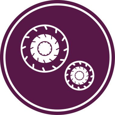 Teçhizat Web simgesi basit illüstrasyon