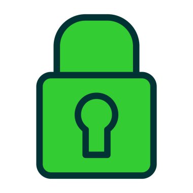 ikon vektör illüstrasyonunu kilitle