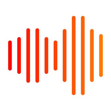 Ses dalgaları vektör çizim şablonu