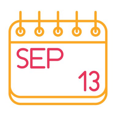 1 Eylül tarihli bir takvimin çizimi