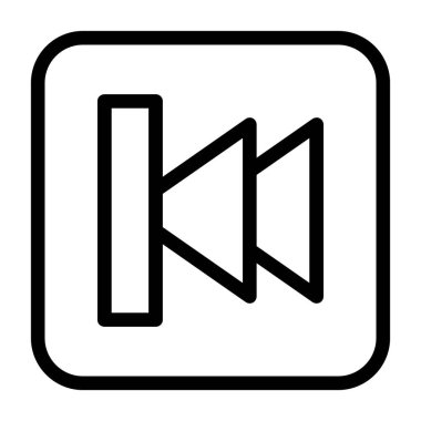 vektör ince çizgi simgesini çal