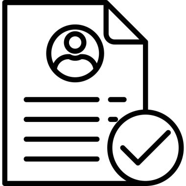 Belge. Web simgesi basit illüstrasyon