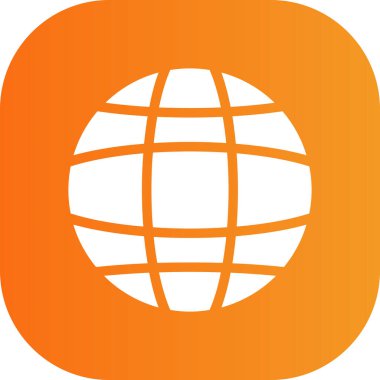 Vektör Küre Simgesi İllüstrasyonu