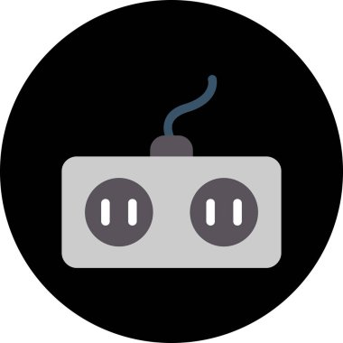 Elektrik dolgu simgesinin vektör illüstrasyonu