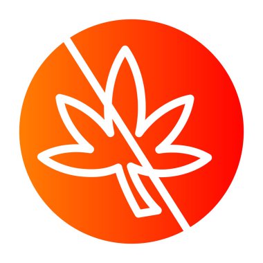 kenevir yaprağı ikon vektör illüstrasyon tasarımı