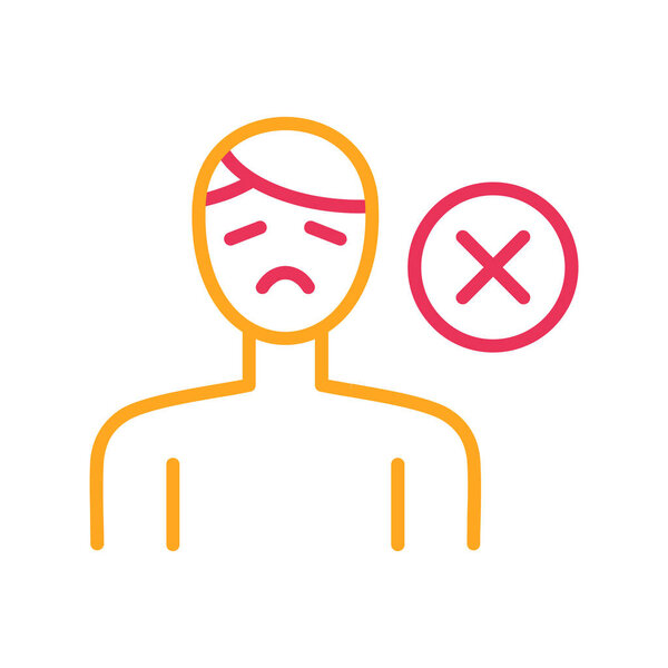 векторная иллюстрация людей и икона здоровья