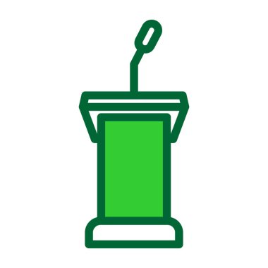 Bir kahvenin yeşil simgesinin vektör çizimi