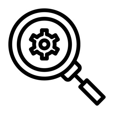 arama motoru optimizasyon simgesi, basit vektör çizimi