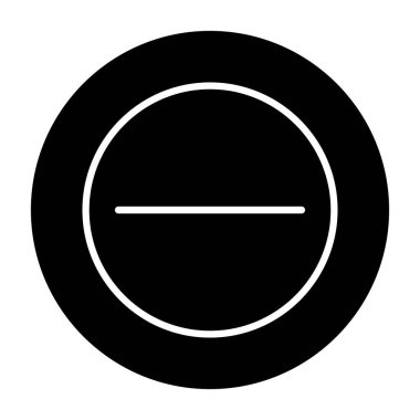 yuvarlak düğme simgesi, vektör illüstrasyonu