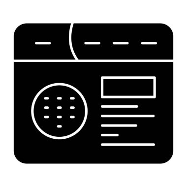 radyo simgesi vektör illüstrasyonu