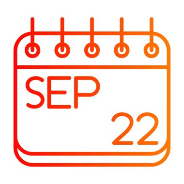 Takvim simgesinin vektör illüstrasyonu