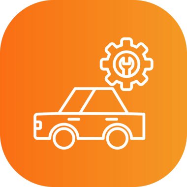 araba simgesi vektör illüstrasyonu