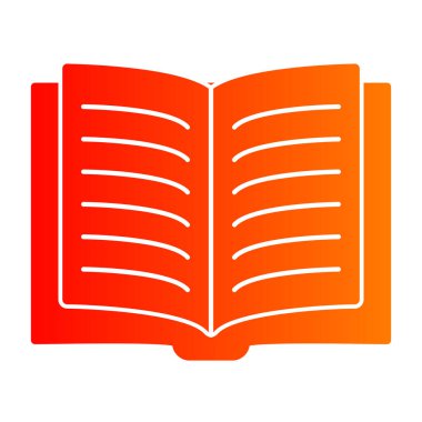 kitap simgesi vektör illüstrasyonu