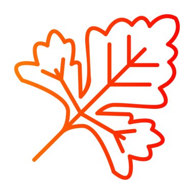 Yaprak ikonu vektör illüstrasyonu