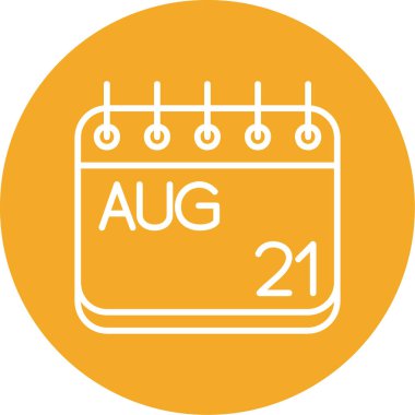 Takvim simgesinin vektör illüstrasyonu