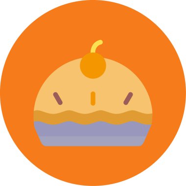 yiyecek düz vektör simgesi