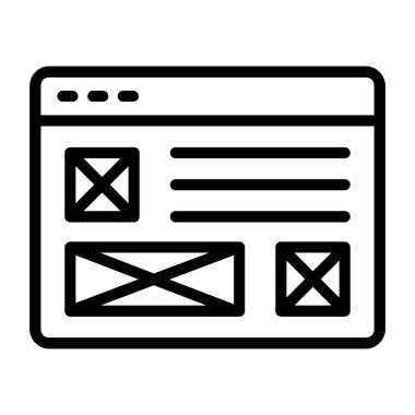 Web simgesi vektör illüstrasyonu