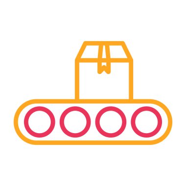 Bir tren simgesinin vektör illüstrasyonu