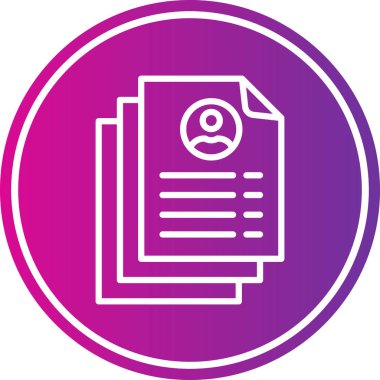 belge simgesi vektör illüstrasyonu