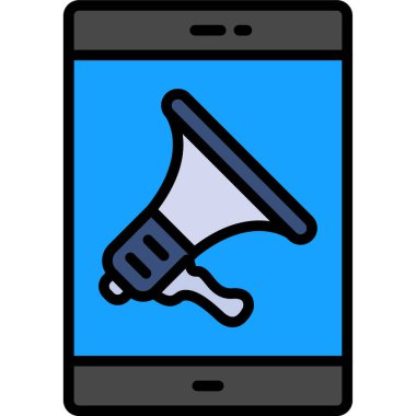 akıllı telefon simgesi vektör illüstrasyonu