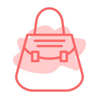 çanta simgesi vektör illüstrasyonu