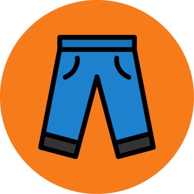 Pantolon. Web simgesi basit tasarım
