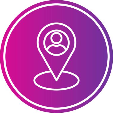 konum. Web simgesi basit illüstrasyon