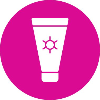 Güneş kremi. Basit tasarım