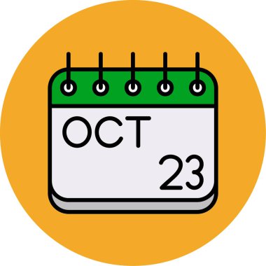 Takvim günü simgesi, basit vektör illüstrasyonu