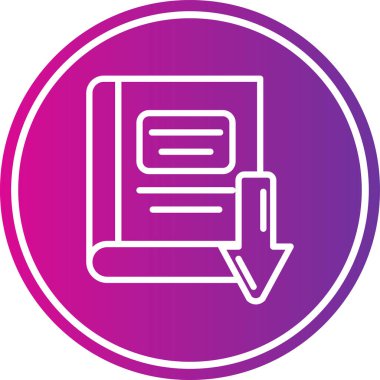 Kitap simgesinin vektör illüstrasyonu