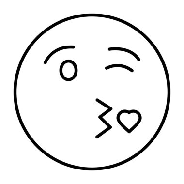 emoji simgesi vektör illüstrasyonu