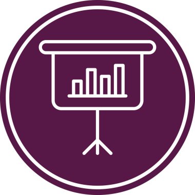 Bar çizelgesi. Web simgesi vektör illüstrasyonu