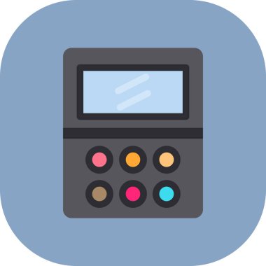 hesap makinesi düz vektör simgesi