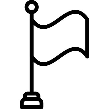 bayrak ikonu vektör illüstrasyonu