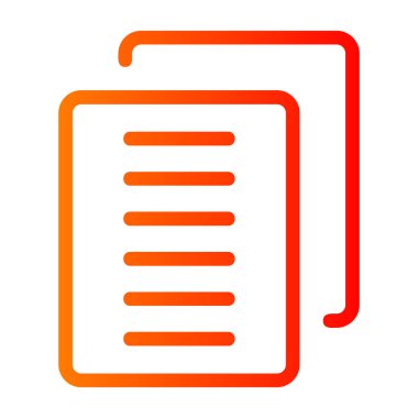 Belge. Web simgesi basit illüstrasyon