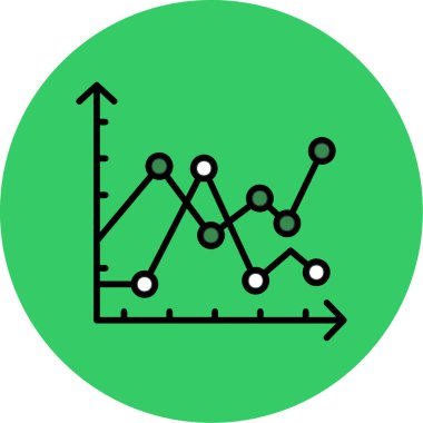 grafik ikonu vektör illüstrasyonu