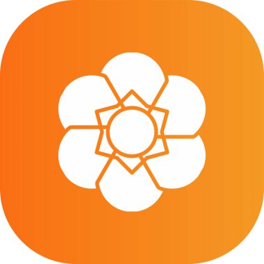 Çemberde iki taç yaprağı olan güzel bir portakal çiçeğinin çizimi