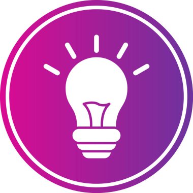 Moda biçimi izole edilmiş arkaplanda ampul simgesi