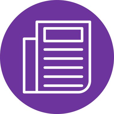 Çemberli belgenin vektör simgesi