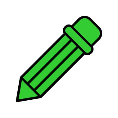 kalem vektörü renk çizgisi simgesi