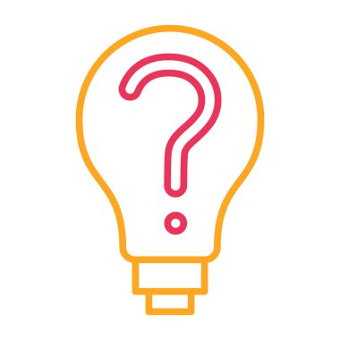 Soru işareti simgesi. vektör illüstrasyonu