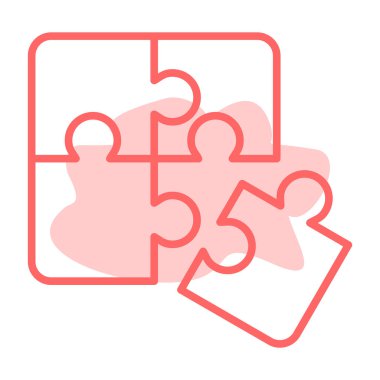 yapboz bulmaca vektör çizimi tasarımı