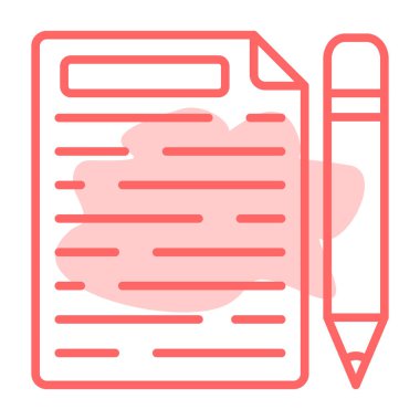 Belge. Web simgesi basit illüstrasyon