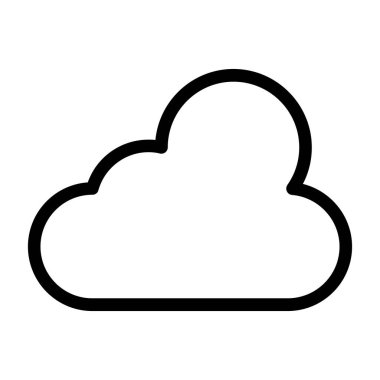 bulut vektörü ince çizgi simgesi