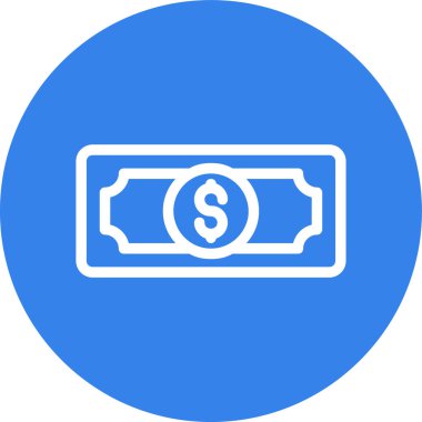 Dolar. Web simgesi basit tasarım