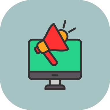 megafon ve hoparlör vektör çizimi