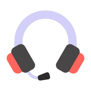 Kulaklık. Web simgesi basit illüstrasyon