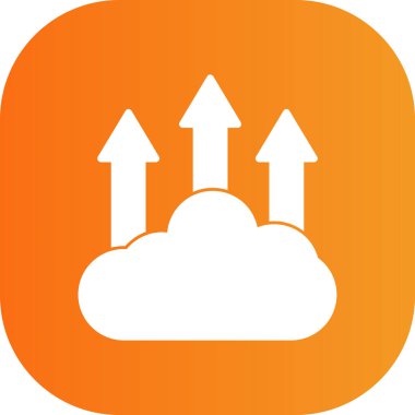 bulut hesaplama simgesi, vektör illüstrasyonu